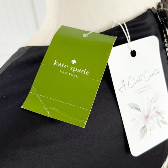 Kate Spade Corley Colorblock Fit & Flare Dress 0 Blue Black NWT - Picture 8 of 10